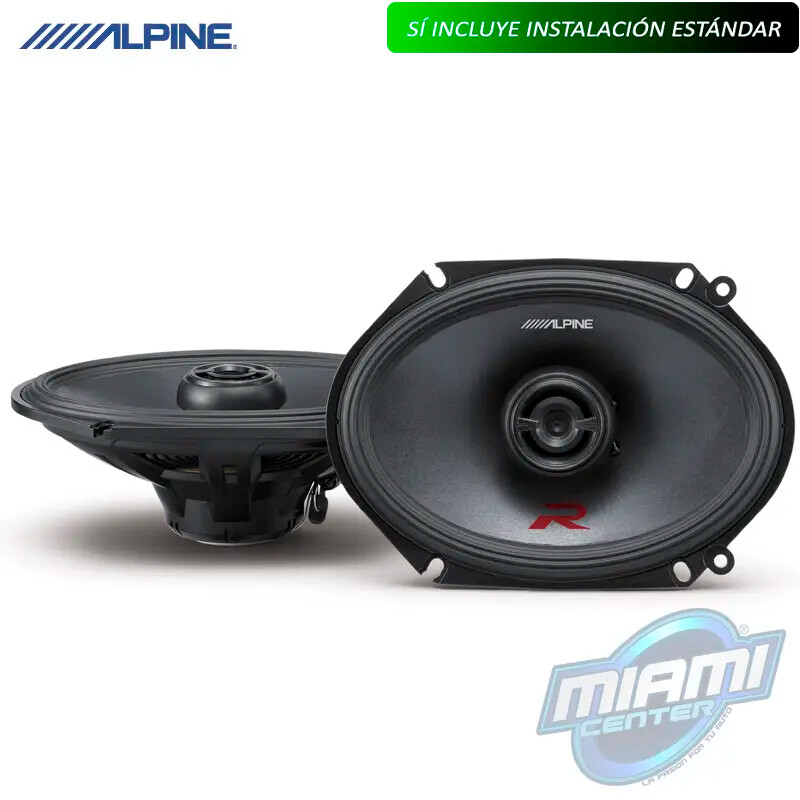 Parlantes ALPINE R-S68 • 300W para un sonido potente