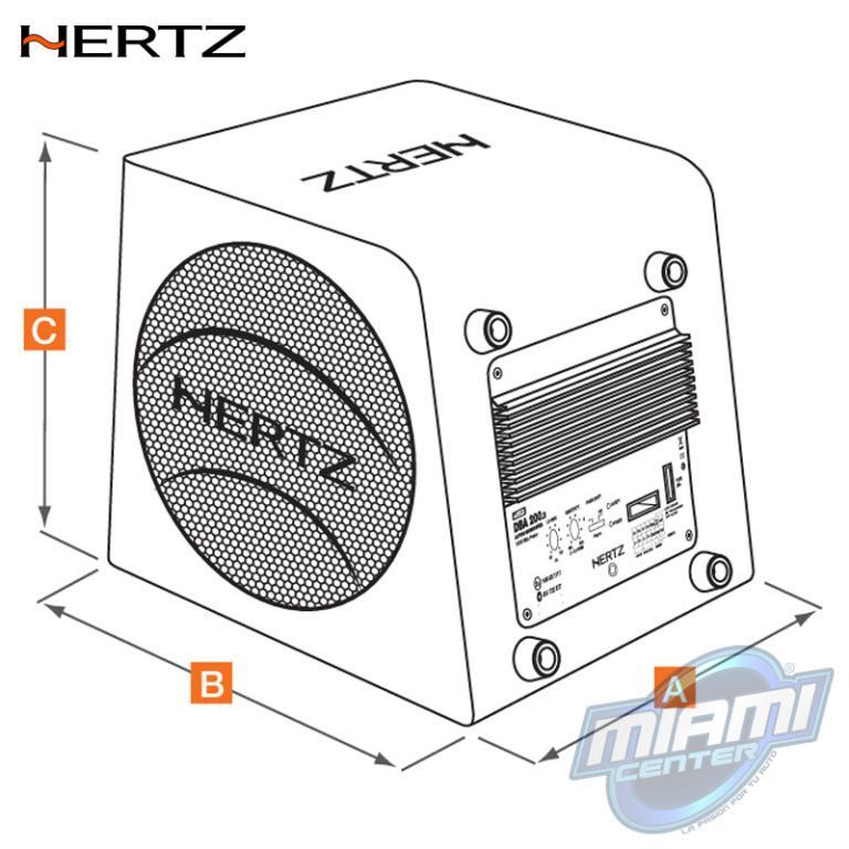 HERTZ SUBWOOFER AMPLIFICADO BOX DBA200.3 Miami Center