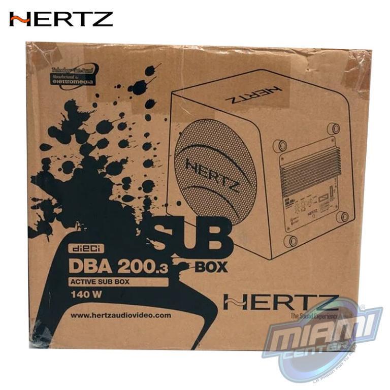 HERTZ SUBWOOFER AMPLIFICADO BOX DBA200.3 Miami Center