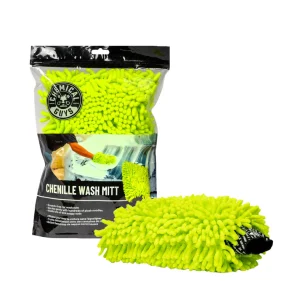 CHEMICAL GUYS CHEMILLE MICROFIBER WASH MITT GREEN