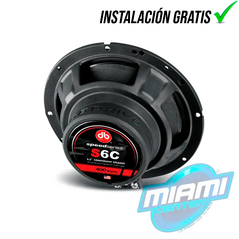 DB DRIVE SISTEMA DE COMPONENTES S6C • 6.5"• 2 VÍAS.