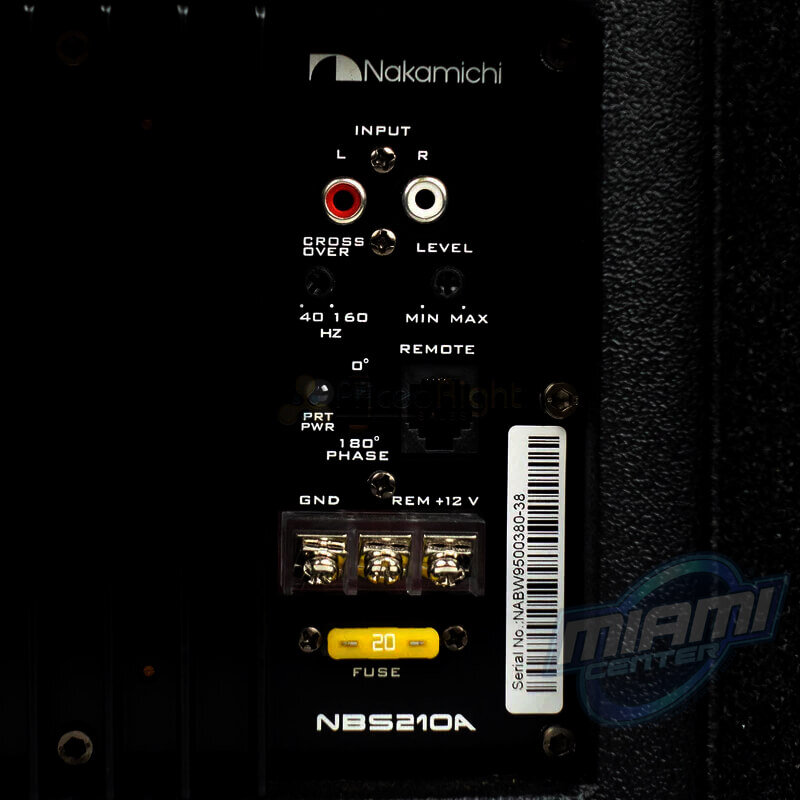 Subwoofer Amplificado Nakamichi NBS210a Instalado