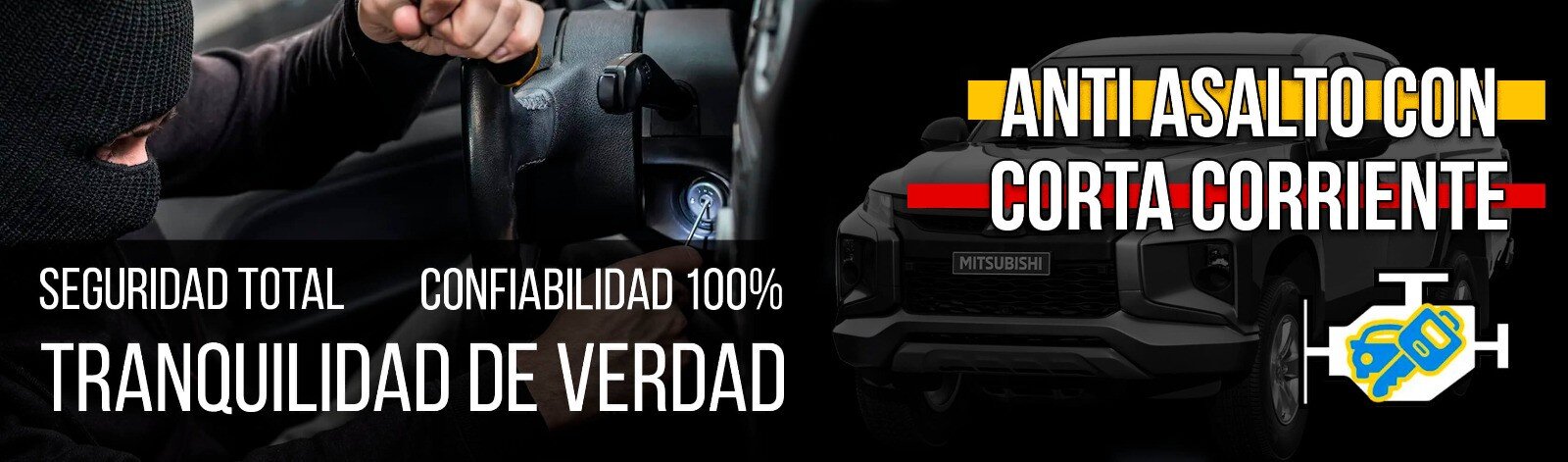 Corta corriente, anti asalto e inmovilizadores instalados para vehículos.