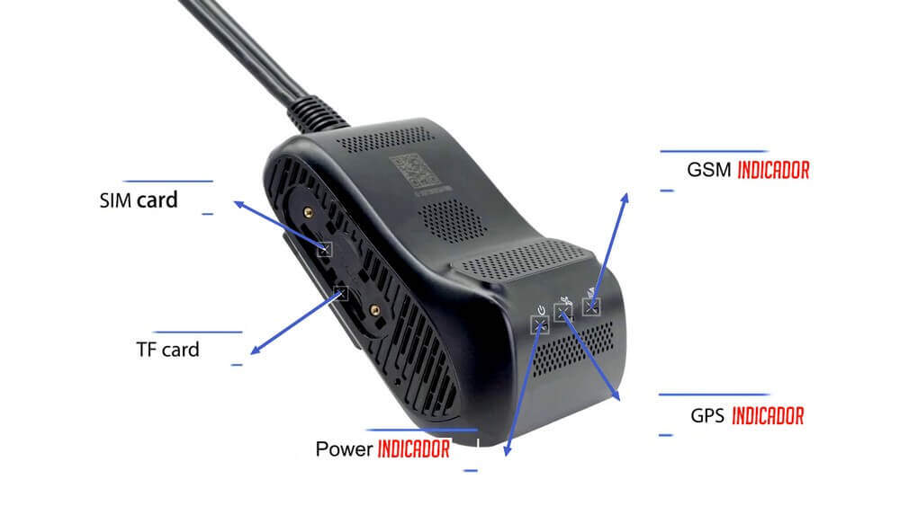 GPS rastreador con cámara para auto, camiones y vehículos comerciales