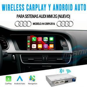AUDI INTERFACE CARPLAY • ANDROIDAUTO • MODELO A4 2009-2016 (5")