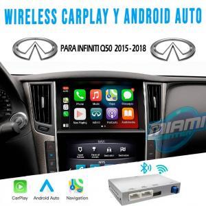INFINITI INTERFACE CARPLAY • ANDROIDAUTO • MODELO Q50 2015-2018 (7“)