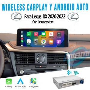 LEXUS INTERFACE CARPLAY • ANDROIDAUTO • MODELO RX 2020-2022 (7“)