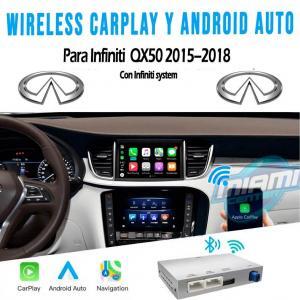 INFINITI INTERFACE CARPLAY • ANDROIDAUTO • MODELO QX50 2015-2018 (7“)