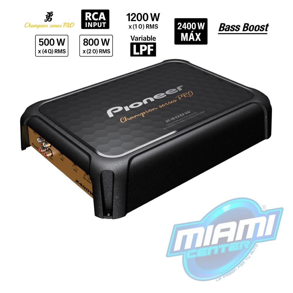 PIONEER AMPLIFICADOR GM-DC971 • MONOBLOQUE • CLASE D