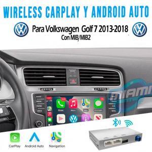 VOLKSWAGEN INTERFACE CARPLAY • ANDROIDAUTO • MODELO GOLF 7 2013-2018 (7“)