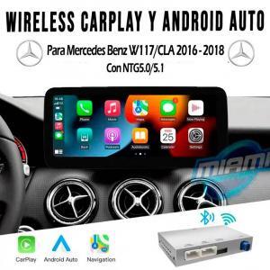 MERCEDES BENZ INTERFACE CARPLAY • ANDROIDAUTO • MODELOS W117/CLA 2016-2018 (7"/8"/8.4")