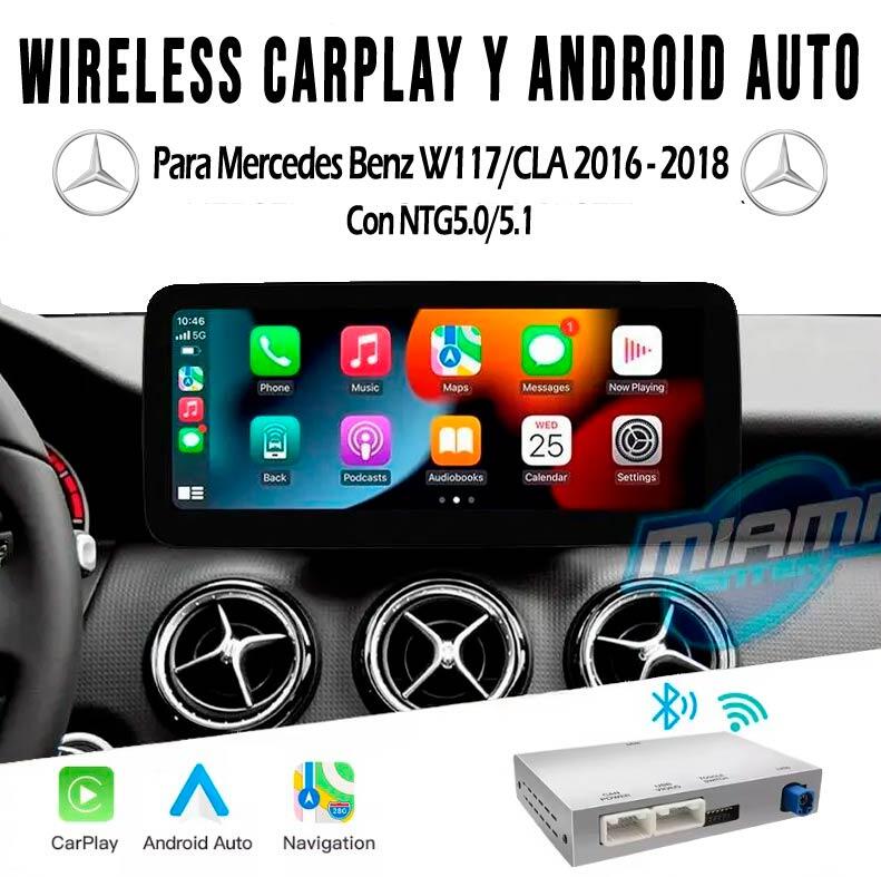 MERCEDES BENZ INTERFACE CARPLAY • ANDROIDAUTO • MODELOS W117/CLA 2016-2018 (7"/8"/8.4")