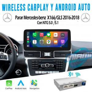MERCEDES BENZ INTERFACE CARPLAY • ANDROIDAUTO • MODELO X166/GLS 2016-2018 (7"/8"/8.4")