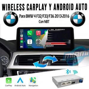 BMW INTERFACE CARPLAY • ANDROIDAUTO • MODELOS SERIE 4 F32/F33/F36 2013-2016 (6.5"/8.8"/10.25")