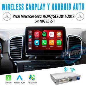 MERCEDES BENZ INTERFACE CARPLAY • ANDROIDAUTO • MODELO W292/GLE 2016-2018 (7"/8"/8.4")