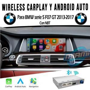 BMW INTERFACE CARPLAY • ANDROIDAUTO • MODELOS SERIE 5 F07 GT 2013-2017 (6.5"/8.8"/10.25")