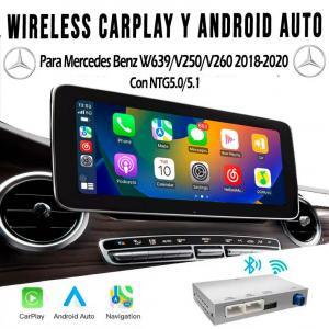 MERCEDES BENZ INTERFACE CARPLAY • ANDROIDAUTO • MODELOS W639/V250/V260 2018-2020 (7"/8"/8.4")