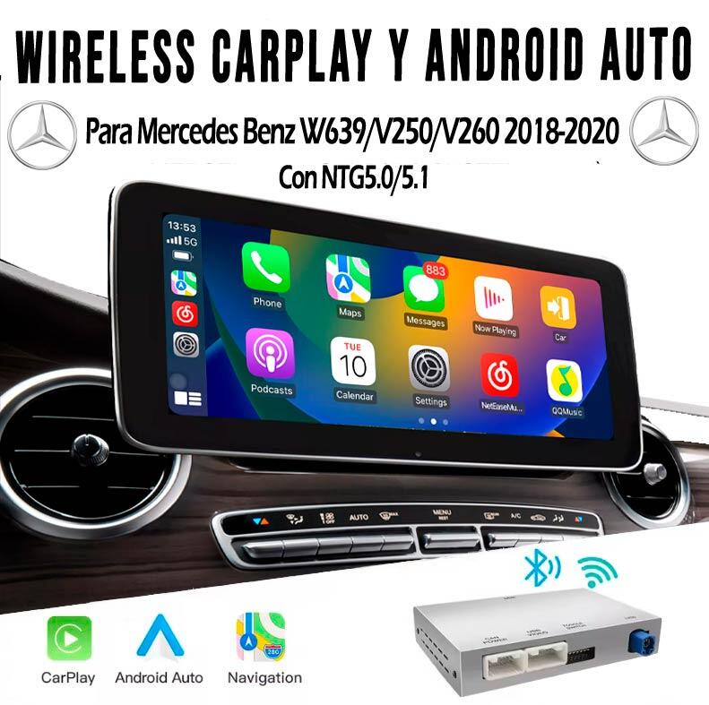 MERCEDES BENZ INTERFACE CARPLAY • ANDROIDAUTO • MODELOS W639/V250/V260 2018-2020 (7"/8"/8.4")