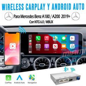 MERCEDES BENZ INTERFACE CARPLAY • ANDROIDAUTO • MODELO A180L / A200L 2019+ (10.25")