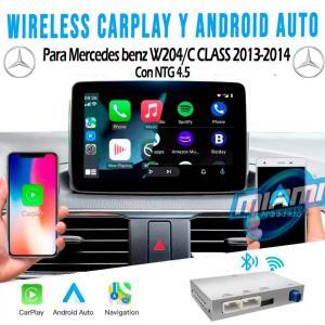 MERCEDES BENZ INTERFACE CARPLAY • ANDROIDAUTO • MODELO W204/C CLASS 2013-2014 (5.8"/7")