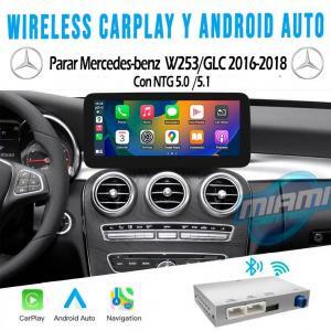 MERCEDES BENZ INTERFACE CARPLAY • ANDROIDAUTO • MODELO W253/GLC 2016-2018 (7"/8"/8.4")