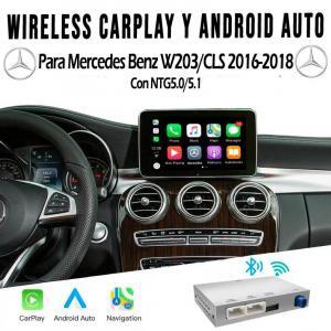 MERCEDES BENZ INTERFACE CARPLAY • ANDROIDAUTO • MODELOS W203/CLS 2016-2018 (7"/8"/8.4")