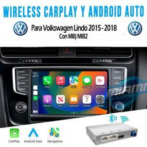 VOLKSWAGEN INTERFACE CARPLAY • ANDROIDAUTO • MODELO LINDO 2015-2018 (5.8"/6.5"/7"/8")