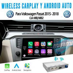 VOLKSWAGEN INTERFACE CARPLAY • ANDROIDAUTO • MODELO PASSAT 2015-2018 (5.8"/6.5"/7"/8")
