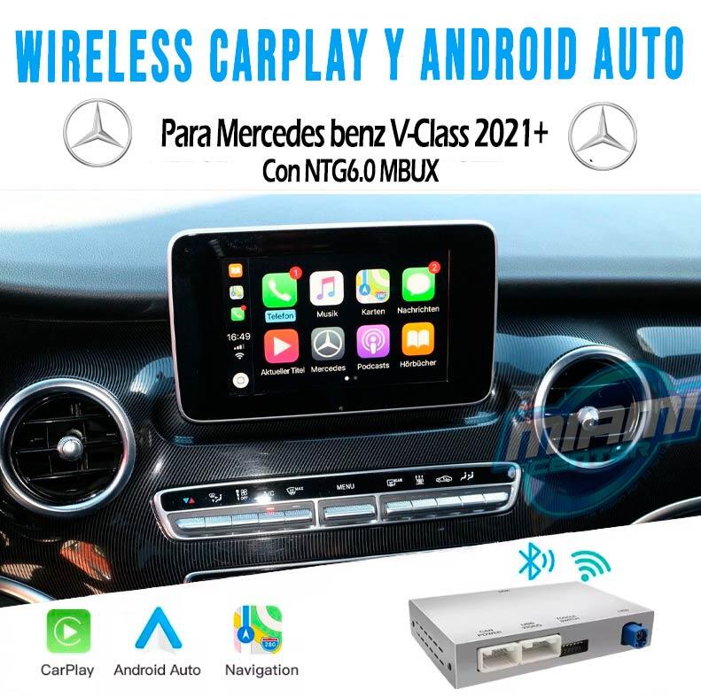 MERCEDES BENZ INTERFACE CARPLAY • ANDROIDAUTO • MODELO V-CLASS 2021+ (10.25")