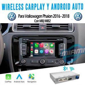 VOLKSWAGEN INTERFACE CARPLAY • ANDROIDAUTO • MODELO PHAION 2015-2018 (5.8"/6.5"/7"/8")