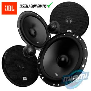 COMBO PARLANTES JBL STAGE 1 621 + COMPONENTES JBL PARA AUTOS 1 601C + ESPACIADORES (INSTALADO)