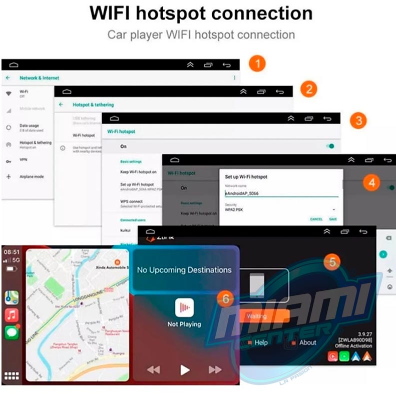 RADIO Aiwa AW-A808C 9" • CARPLAY • WIFI • ANDROID 11 (4RAM/64GB) - Imagen 4