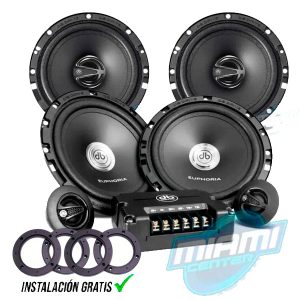 COMBO PARLANTES ES5 60 + COMPONENTES DB DRIVE EUPHORIA ES5 6C + ESPACIADORES ABS X4 (INSTALADO)