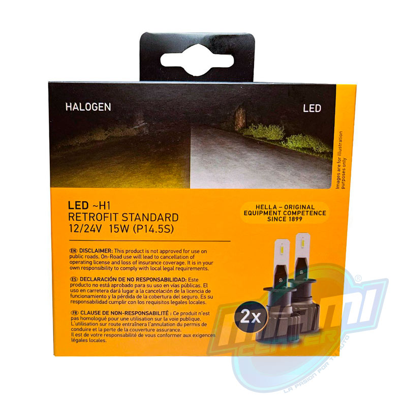 HELLA AMPOLLETAS LED PARA AUTO H1 FAROS DELANTEROS - Imagen 6