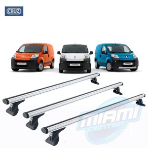 CRUZBER BARRAS PORTAEQUIPAJE ESPECIFICAS PARA CITROEN NEMO/ FIAT FIORINO/ PEUGEOT BIPPER (2008→ )