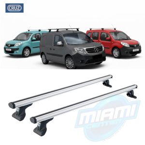 CRUZBER BARRAS PORTAEQUIPAJE ESPECIFICAS PARA RENAULT KANGOO/NISSAN KIBISTAR/MERCEDES CITAN