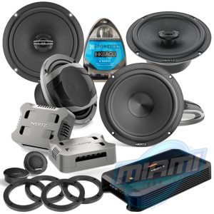 COMBO PARLANTES HERTZ CX165 + COMPONENTES HERTZ CPK165 + AMPLIFICADOR DP4.400 + KIT GAUGE HYPNOTIC + ESPACIADORES (INSTALADO)