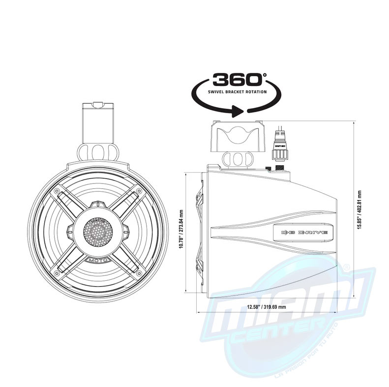 DB DRIVE PARLANTES APT10MOTO-G2 RGB • 10″ • 350W RMS - Imagen 4