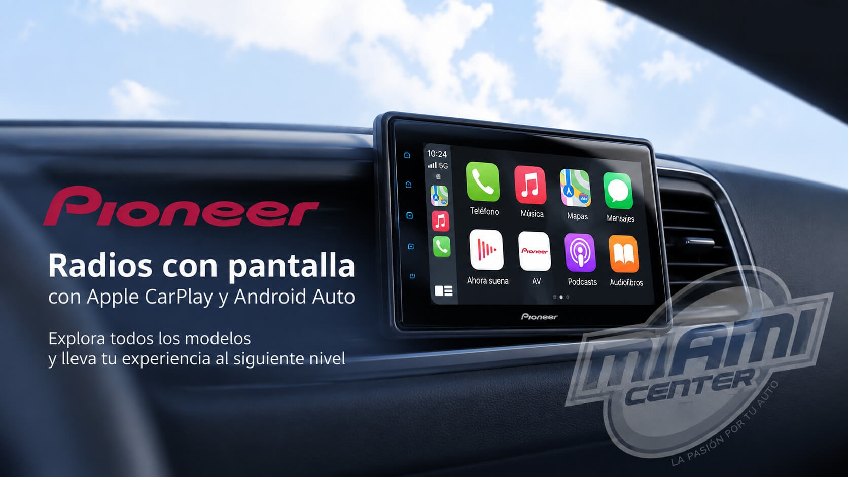 Radios Pioneer con pantalla para auto
